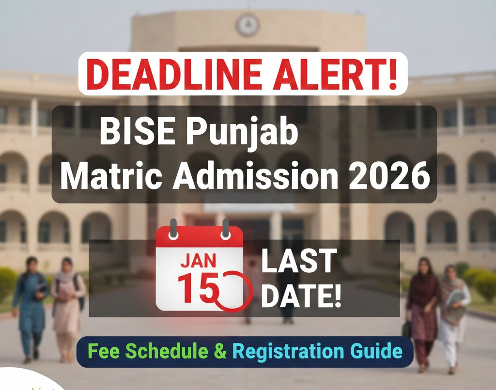 Matric admission 2026 last date